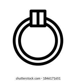 Ring icon or logo isolated sign symbol vector illustration - high quality black style vector icons
