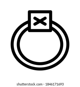 Ring icon or logo isolated sign symbol vector illustration - high quality black style vector icons

