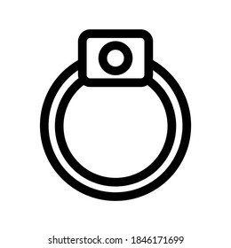 Ring icon or logo isolated sign symbol vector illustration - high quality black style vector icons
