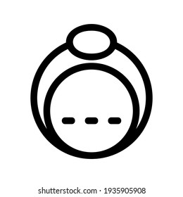 ring icon or logo isolated sign symbol vector illustration - high quality black style vector icons
