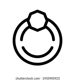 ring icon or logo isolated sign symbol vector illustration - high quality black style vector icons
