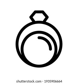 ring icon or logo isolated sign symbol vector illustration - high quality black style vector icons
