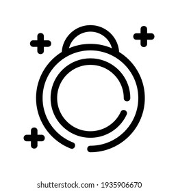 icono de anillo o logotipo símbolo de signo aislado ilustración vectorial - iconos vectoriales de estilo negro de alta calidad
