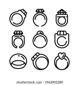 ring icon or logo isolated sign symbol vector illustration - Collection of high quality black style vector icons

