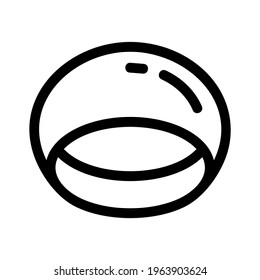 Ringsymbol oder Logo einzeln auf Zeichensymbolen, Vektorgrafik - hochwertige Vektorsymbole in schwarzem Stil
