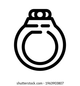 ring icon or logo isolated sign symbol vector illustration - high quality black style vector icons
