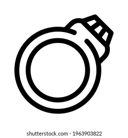 ring icon or logo isolated sign symbol vector illustration - high quality black style vector icons
