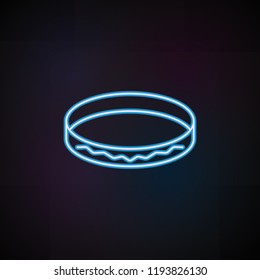 ring icon in neon style. One of Woman Accessories collection icon can be used for UI, UX