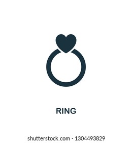 Ring icon. Premium style design from valentines day icons collection. Pixel perfect ring icon for web design, apps, software, printing usage.