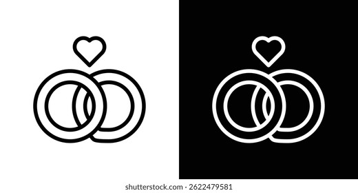 Ring icon shape graphic simple plain clipart symbol. thin line outline art