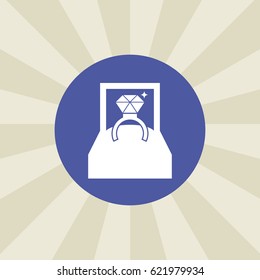 ring icon. sign design. background