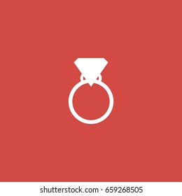 ring icon. sign design. red background