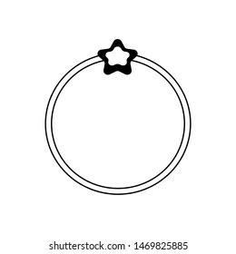 Ring icon. Simple design. Logo element illustration. Ring icon concept. Can be used in mobile and web. Ring symbol design. Lined icon design. 