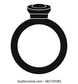 Ring icon. Simple illustration of ring vector icon for web