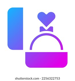 ring icon solid gradient style valentine illustration vector element and symbol perfect. Icon sign from modern collection for web.