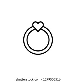 Ring icon vector
