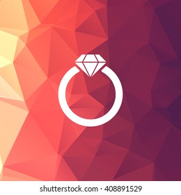Ring icon vector