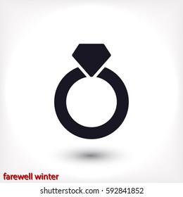 RING icon vector