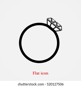 ring icon, vector best flat icon, EPS