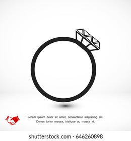 ring icon, vector best flat icon, EPS