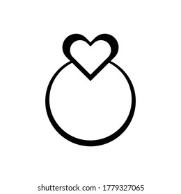 Icono de anillo Ilustración del diseño del vector