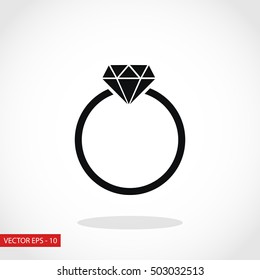 ring icon vector, flat design best vector icon