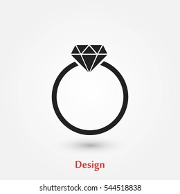 ring icon vector, flat design best vector icon