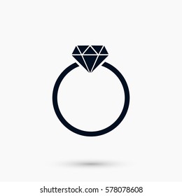 ring icon vector, flat design best vector icon