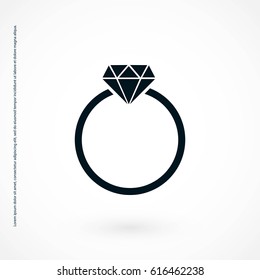 ring icon vector, flat design best vector icon