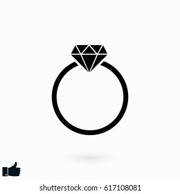 ring icon vector, flat design best vector icon