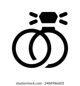 Klingelsymbol. Vektorgrafik-Glyphensymbol für Ihre Website, Ihr Handy, Ihre Präsentation und Ihr Logo-Design.