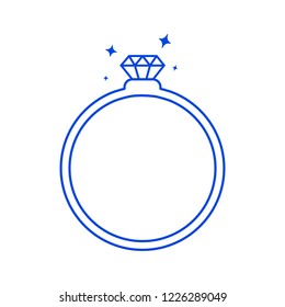 Ring icon. Vector illustration