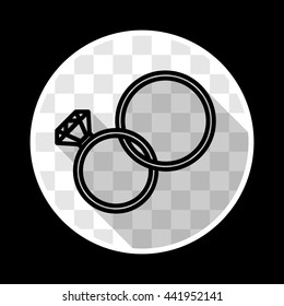 Ring icon. Vector illustration