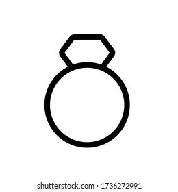 icono de anillo vector. Eps. 10.