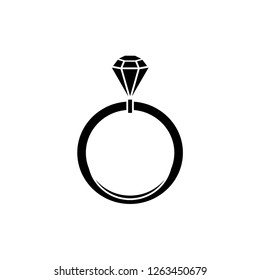 Ring Icon Vector Illustration Logo Template.