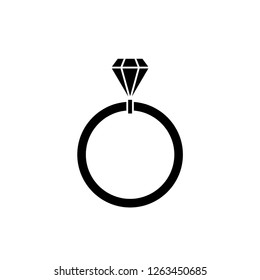 Ring Icon Vector Illustration Logo Template.