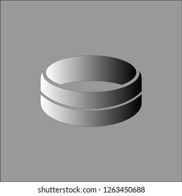 Ring Icon Vector Illustration Logo Template.