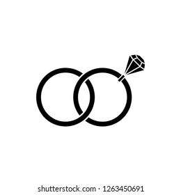 Ring Icon Vector Illustration Logo Template.