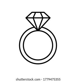 ring icon vector sign symbol
