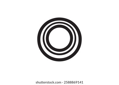ring icon vector silhouette isolated in white background