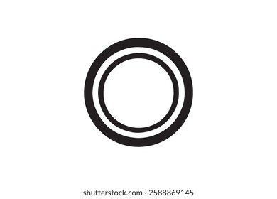 ring icon vector silhouette isolated in white background