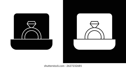 Ring icon vector, solid illustration, pictogram