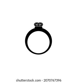 icono de anillo, ilustración de símbolo del vector de anillo