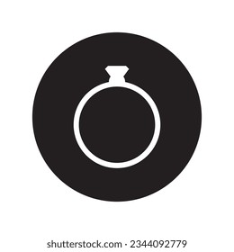 diseño del logotipo de la ilustración de la plantilla del vector de icono de anillo