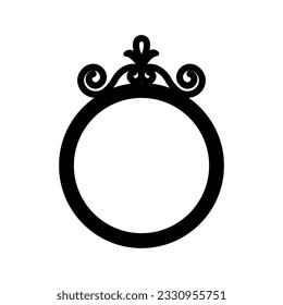 Ring icon vector. Wedding illustration sign. Jewel symbol. Gem logo.