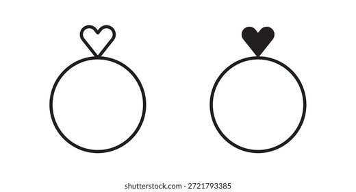 Icono de anillo para su diseño de Sitio web, logotipo, App, interfaz de usuario. EPS10