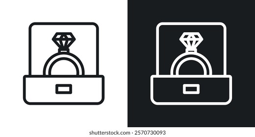 Ring icons set vectors on white background.