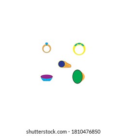 plantilla de iconos vectoriales de diseño de ilustración de anillo