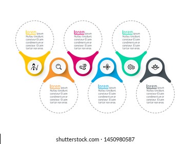 Ring infographics bar vector graphics.