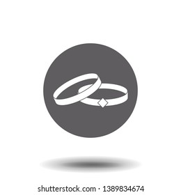 ring jewelry logo icon. vector symbol stock illustration web.